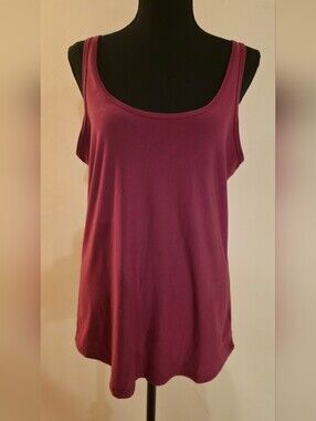 No Boundaries Women's Scoop Neck Tank Top In Plum (Size XXL Juniors)